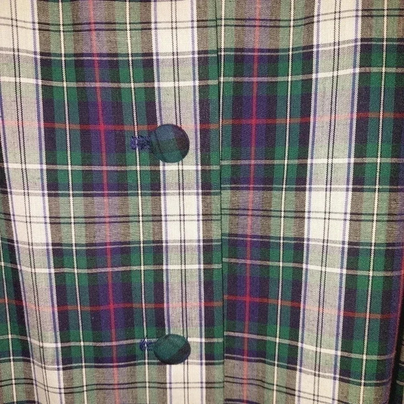 Vintage Sharon Young Plaid Dress Size Small Cottage Core - Picture 5 of 11
